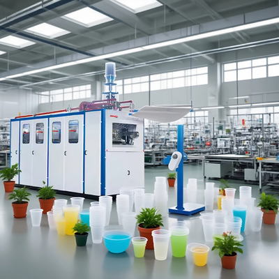 ランチボックスとボウルのためのPLCプラスチック熱成形機