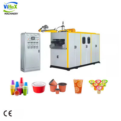 Automatic Disposable Plastic Cup Making Machine PP PET PVC Food Container Coffee Yogurt Plastic Cup Thermoforming Machine